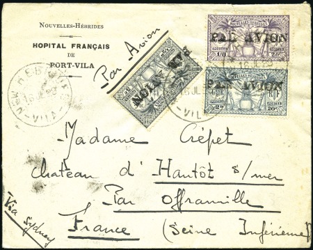 Stamp of New Hebrides AIRMAILS: 1921-79, Group of 41 airmail covers incl
