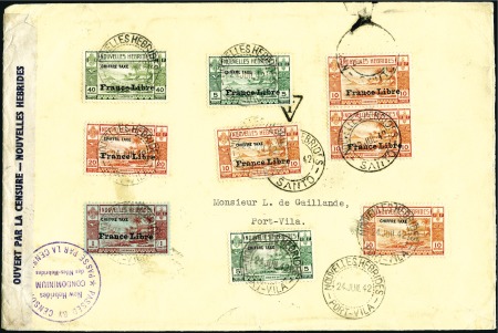 Stamp of New Hebrides CENSORED: WW2 censored cover group of 29 covers, a