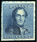 Stamp of Belgium 1849-63, Attractive mint & used collection in two 