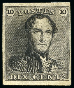 Stamp of Belgium 1849-63, Attractive mint & used collection in two 