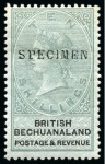 Stamp of Bechuanaland » British Bechuanaland 1888 (Jan) Unappropriated Die 1d to 10s mint selection