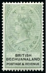 Stamp of Bechuanaland » British Bechuanaland 1888 (Jan) Unappropriated Die 1d to 10s mint selection