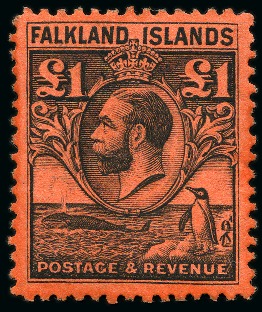 Stamp of Falkland Islands 1929-37 Whale and Penguin, complete mint set of 11