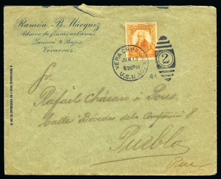 Stamp of Mexico American Occupation of Vera-Cruz 