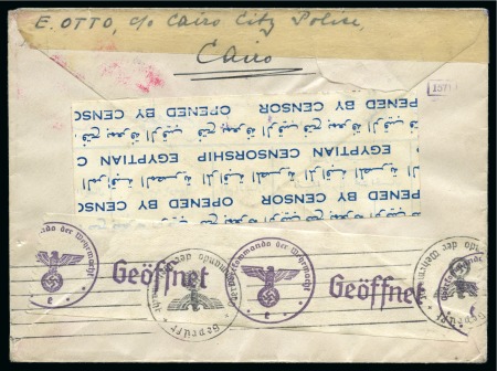 Stamp of Egypt » Postal History WWII - German Civilian Internee in Italian Camp Egypt