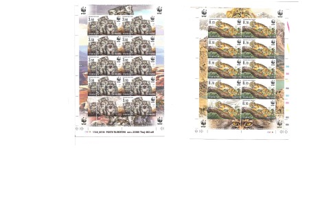 Stamp of Tajikistan TAJIKISTAN 2017 Cats complete set of 4 in sheetlets with total MISSPERF