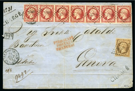 Stamp of Auction catalogues LES DARDANELLES Rarissime lettre CHARGEE des Dardanelles