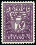 Stamp of Liechtenstein 1912-92, Mint & used collection in 9 stockbooks, earlies