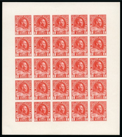 Stamp of Canada 1928ca. Dr Eckerlin's Rotary Press sample sheetlets