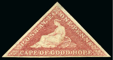 Stamp of South Africa » Cape of Good Hope 1855-63 1d Rose unused with good to very good margins,
