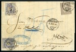 Stamp of Switzerland / Schweiz » Nachportomarken (Auslandsbriefe) 1870-90, Partie 9 Nachportobriefe Inland und Ausland,