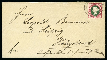 Stamp of German States » Heligoland Heligoland 1890 5pf on cover sent internallly