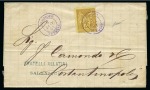 Stamp of Auction catalogues 1877-81, Trois lettres avec càd Salonique sur type