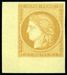Stamp of France 1870 10c et 20c Siège, Réimpression Granet coin de
