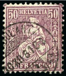 Stamp of Switzerland / Schweiz » Sammlungen 1862-2002, Sauber gestempelte Sammlung Schweiz in drei