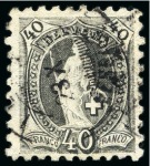 Stamp of Switzerland / Schweiz » Sammlungen 1862-2002, Sauber gestempelte Sammlung Schweiz in drei