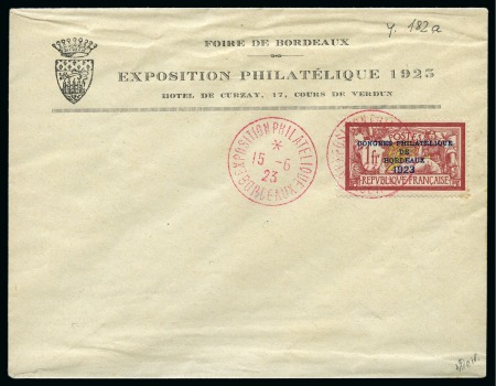 Stamp of France 1923 Congrès Philatélique de Bordeaux obl. càd de
