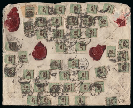 Stamp of Germany » German Empire » German Empire, 1918/23 inflation issues GERMAN EMPIRE 1923 Money value letter 240Billion Mk from Berlin ---> Geneva