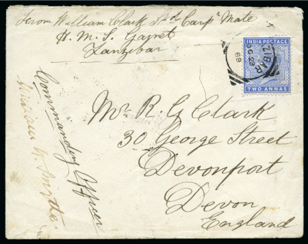 Stamp of Zanzibar Zanzibar 1888. Zanzibar military concessionary rate