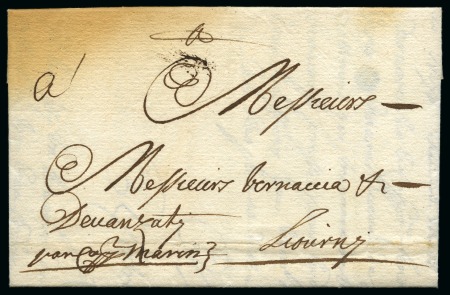 Stamp of Cyprus » The Ottoman Empire 1571-1878 1701 Entire to Italy with Larnaca manuscript dateline,