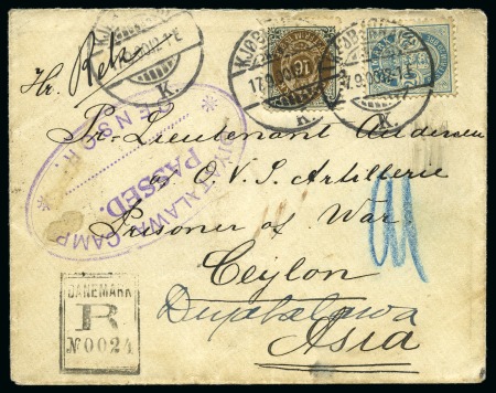 Stamp of South Africa » Anglo Boer War Boer War 1900. Kjopenhagen envelope registered & censored