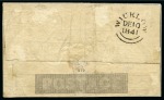 Stamp of Ireland » GB Used In Ireland 1841 (Dec 10) Mulready lettersheet,, stereo A19, with Wicklow distinctive MC