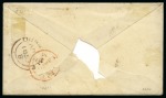 Stamp of Great Britain » 1847-54 Embossed 1853 (Apr 12) Envelope from Toddington (Bedfordshire) to Cape of Good Hope