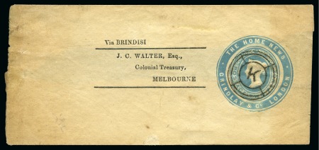 Stamp of Great Britain » Postal Stationery ADVERTISING RINGS: Collection on three pages