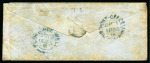 Stamp of Great Britain » British Post Offices Abroad » Crimea 1855 Envelope to England with 1841 2d blue imperf. and 1854-57 1d red perf.