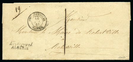 Stamp of Colonies françaises » Algérie Cursive El-Arrouck ALGERIE sur lettre pour Robertville,