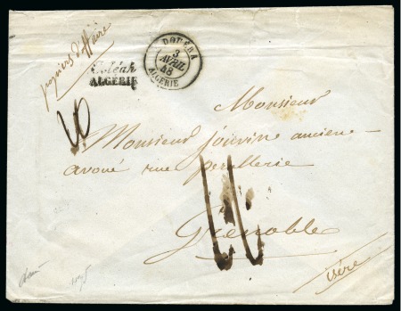 Stamp of Colonies françaises » Algérie Cursive Coléah ALGERIE sur lettre pour Grenoble, càd