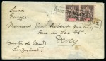 Stamp of Colonies françaises » Océanie 1897 Lettre pour Vevey en Suisse avec paire de 25c