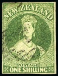 Stamp of New Zealand 1862-64 Wmk Large Star imperf. used group of four