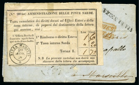 Stamp of Auction catalogues 1854 Pli de Porto Cabello au Vénézuela pour Marseille,