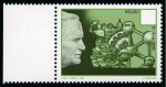 Stamp of Italy » Vatican State 1996 Pope's visit to Poland and the Czech Republic 500L blue-green and 750L blue showing MISSING SILVER varieties
