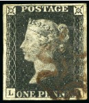 Stamp of Great Britain » 1840 1d Black and 1d Red plates 1a to 11 1840 1d Black pl.1a to 10 (one of each plate) group of used