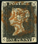 Stamp of Great Britain » 1840 1d Black and 1d Red plates 1a to 11 1840 1d Black pl.1a to 10 (one of each plate) group of used