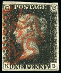 Stamp of Great Britain » 1840 1d Black and 1d Red plates 1a to 11 1840 1d Black pl.1a to 10 (one of each plate) group of used