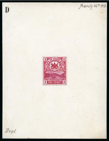 Stamp of South Africa » Cape of Good Hope 1900 Table Mountain Issue: Composite essay printed
