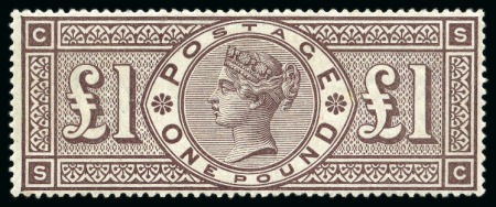 Stamp of Great Britain » 1855-1900 Surface Printed 1884 Wmk Crowns £1 brown-lilac, mint