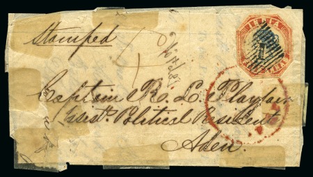 Stamp of Aden 1849-1942 ca. Collector's accumulation of covers