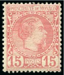 Stamp of Colonies françaises » Monaco 1885-1931, 4 feuilles avec les premiers timbres de
