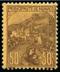 Stamp of Colonies françaises » Monaco 1885-1931, 4 feuilles avec les premiers timbres de