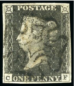 Stamp of Great Britain » 1840 1d Black and 1d Red plates 1a to 11 1840 1d Red pl.11 selection (29) from row C