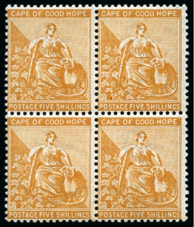 Stamp of South Africa » Cape of Good Hope 1893-98 New Colours 1/2d green to 5s brown-orange,