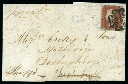 Stamp of Great Britain » 1840 1d Black and 1d Red plates 1a to 11 1840 1d Red pl.11 collection of 18 covers, 1 front & 4 pieces