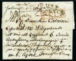 Stamp of France 1813, Lettre de Florence avec 3 déboursés de la Grande