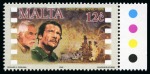 Stamp of Malta 2002 Movies UNISSUED set of five in mint nh traffic light marginal singles