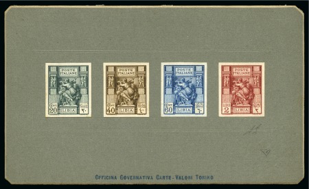 Stamp of Italy » Italian Colonies and Possessions » Libya 1924 Libyan Sibyl issue: Die proofs mounted on 'Officina