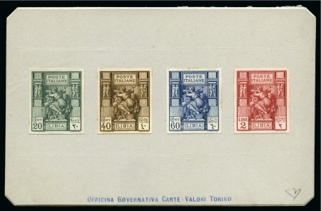 Stamp of Italy » Italian Colonies and Possessions » Libya 1924 Libyan Sibyl issue: Die proofs mounted on 'Officina